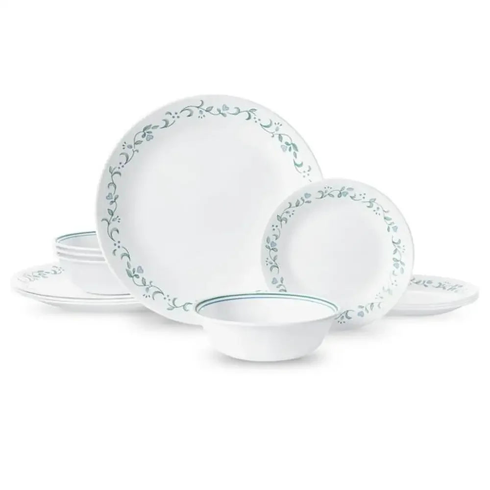EZHomeEssentials Corelle Dinnerware Set Hearts Pattern