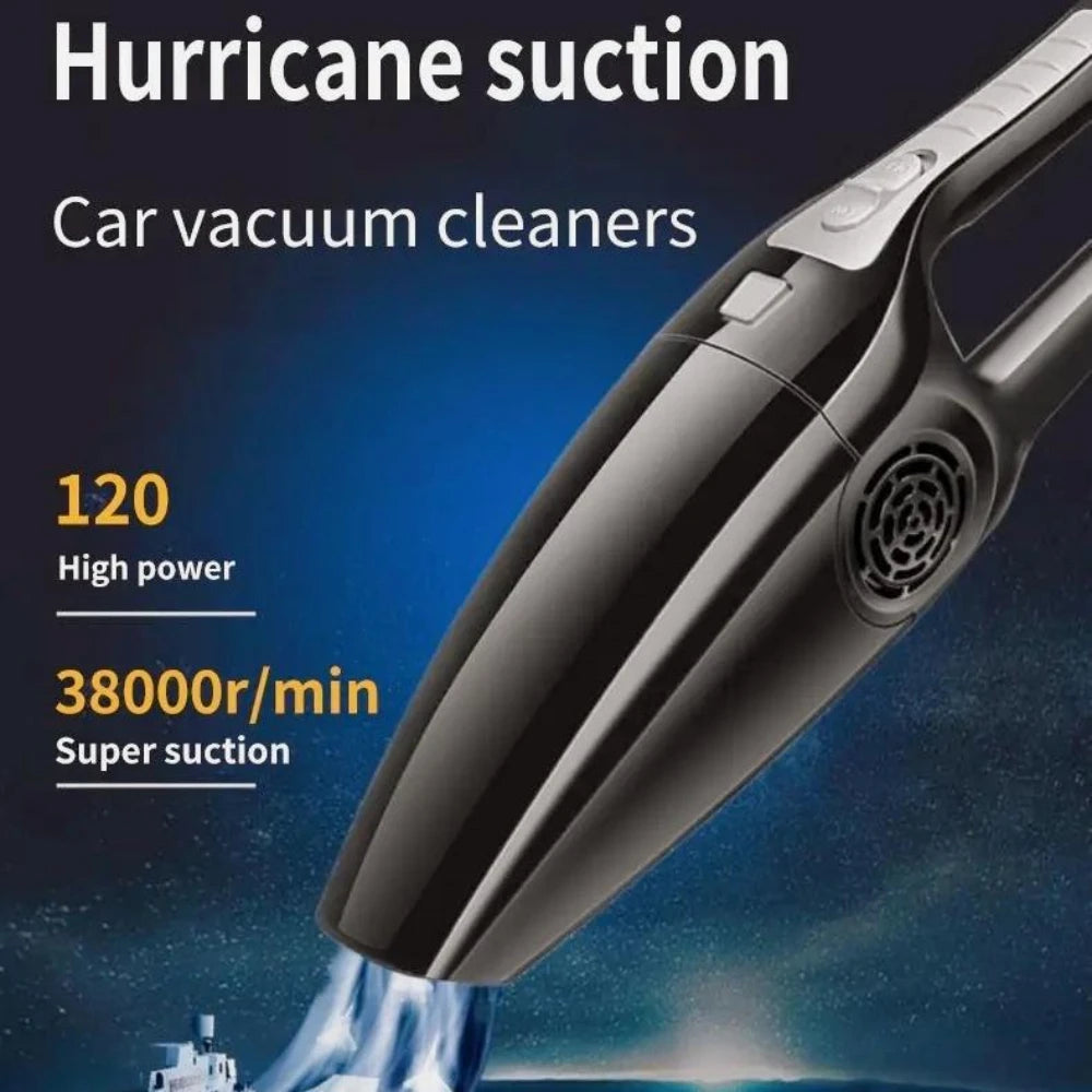 12V Portable Car Vacuum Cleaner, Dry-Wet Cleaning for Vehicles & Home, Compact Efficient