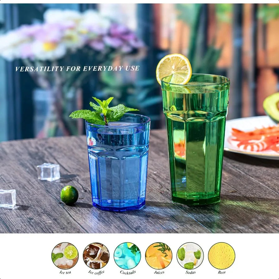 EZHomeEssentials Shatterproof Acrylic Tumblers BPAFree