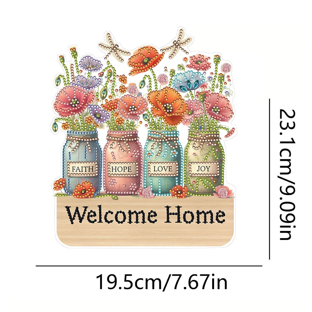 Form Wooden Kitten Diamond Art Hanging Hooks 3 Hook Rail