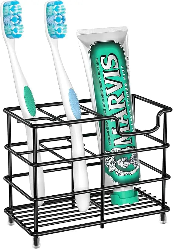 Stainless Steel 4 Slot Toothbrush Holder Bathroom Organizer