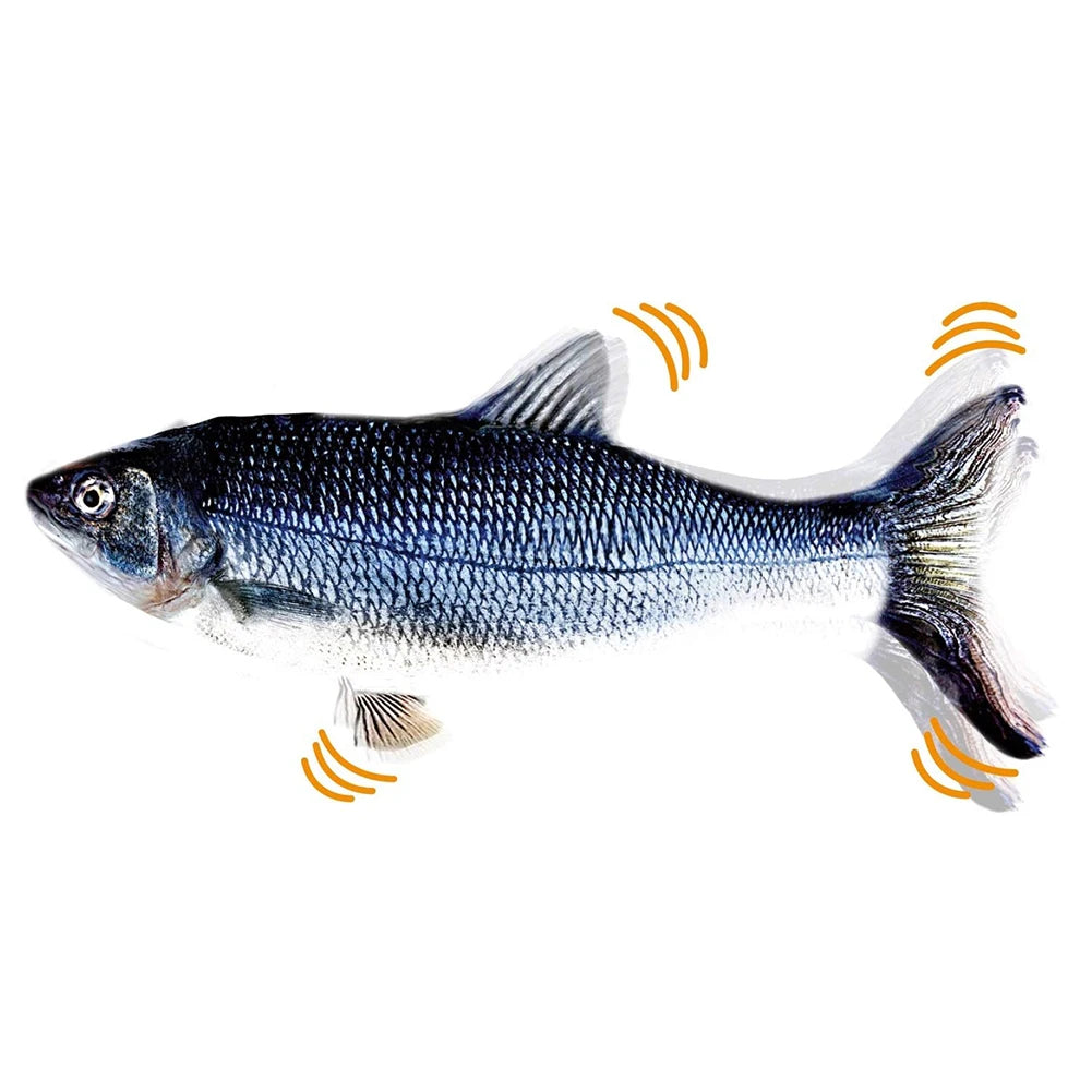 VKTECH Interactive Cat Toy Fish USB Charger Realistic Floppy Fish