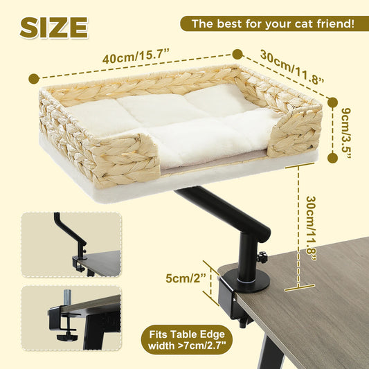 Road Cat Desk Bed 360 Degree Rotatable Stand Indoor