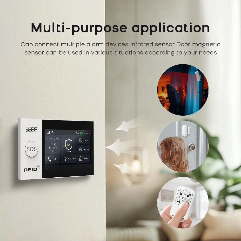 PGST WiFi Smart Life Home Alarm Kit With Motion Sensor