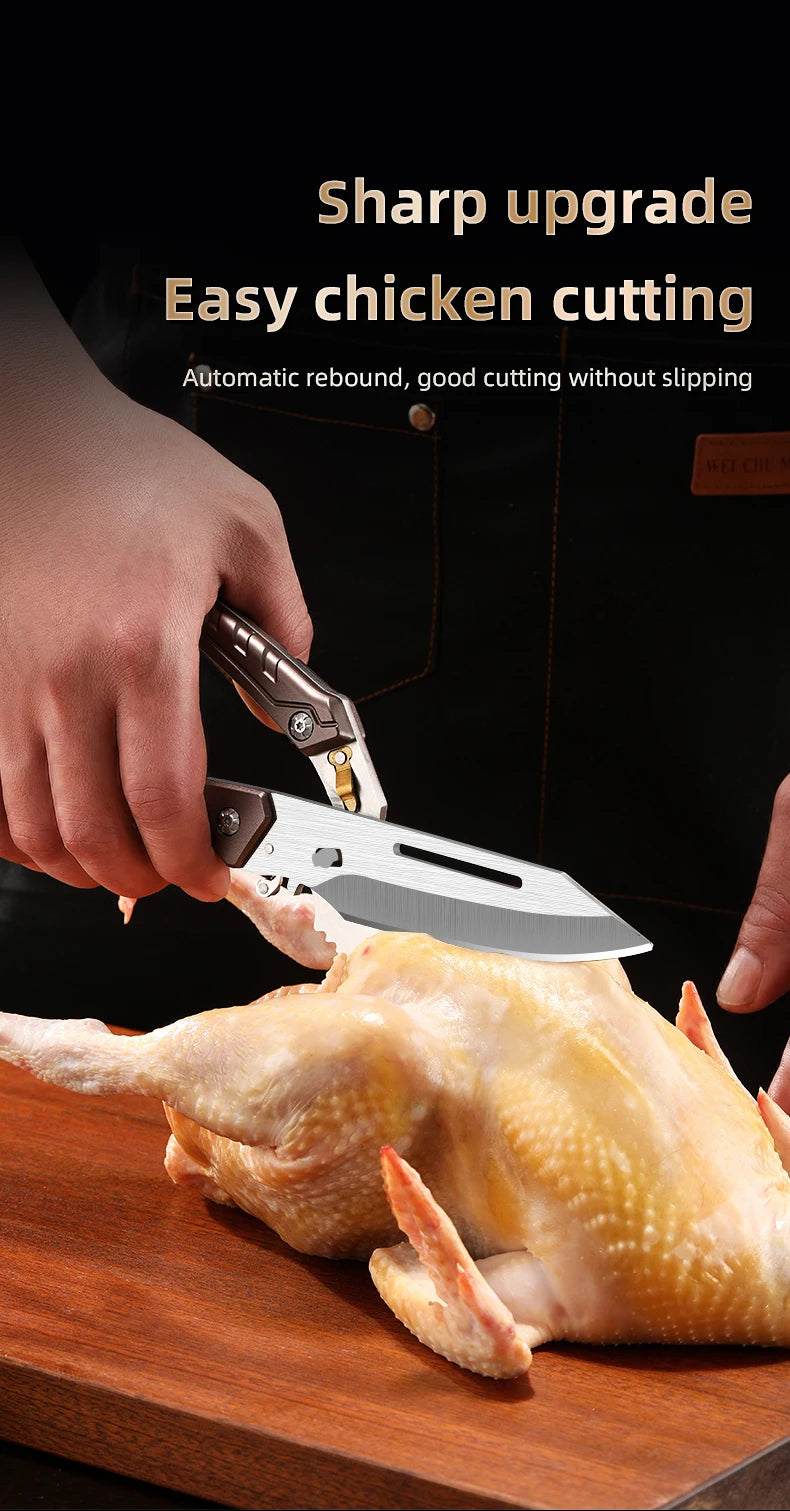 Hign-concerned Heavy Duty Poultry Shears Stainless Scissors