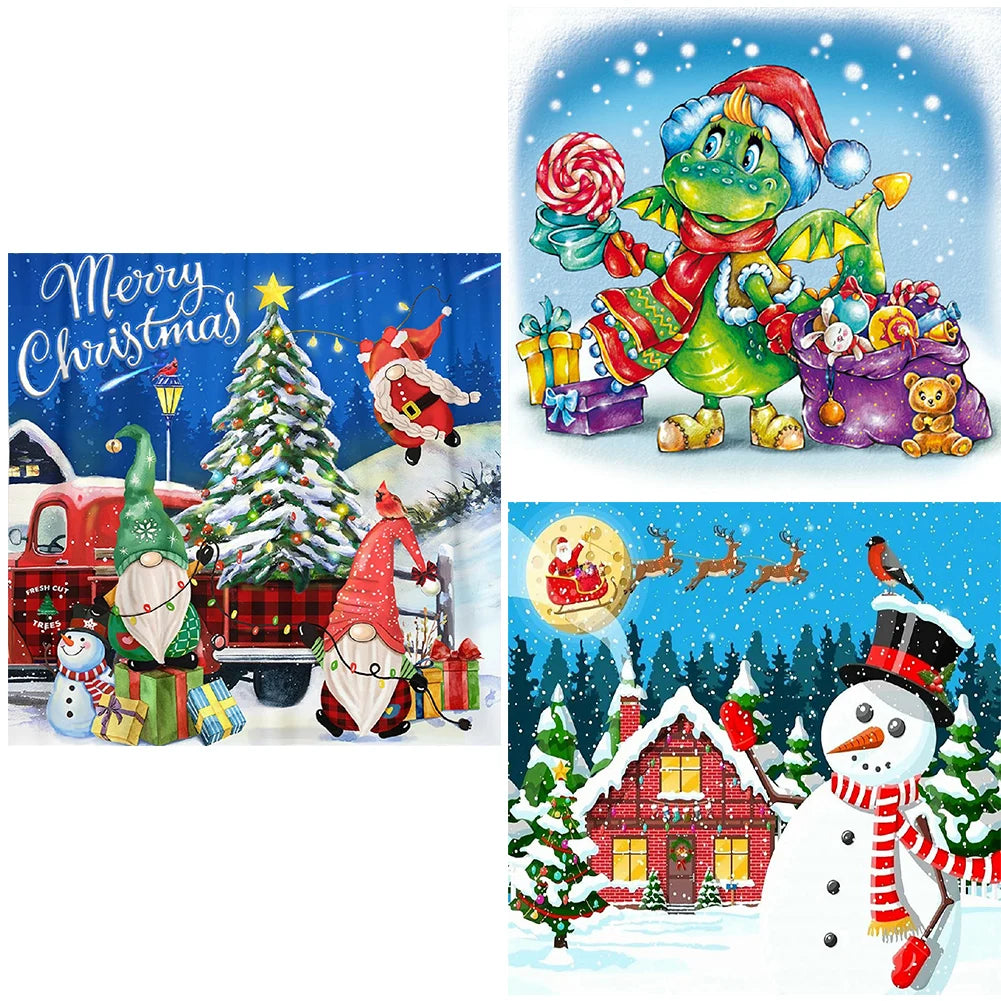 Frame 5D Diamond Painting Snow Day Kit For Home Decor