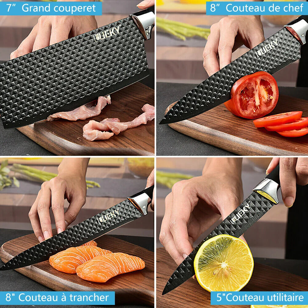 Handmade Forged High Carbon Stainless Steel Chef Knife Wooden Handle