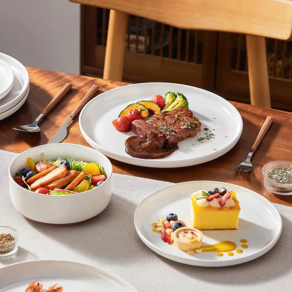 EZHomeEssentials Malacasa Tara Stoneware Dinner Set
