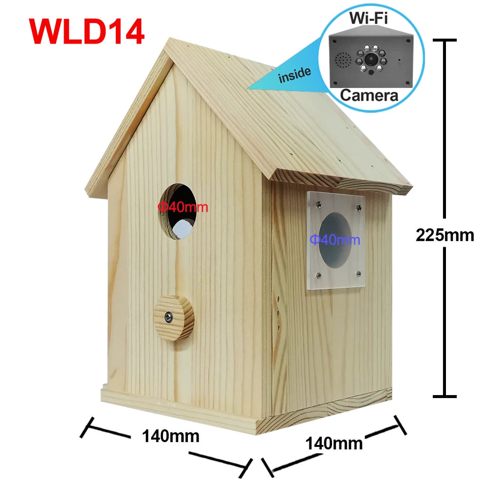 Camnsmart Smart Bird House 4MP HD WiFi Birdbox Camera For Real Time Monitoring