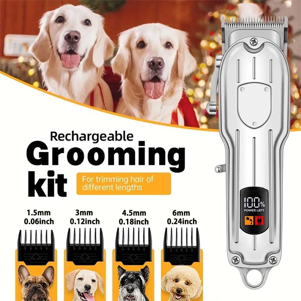 Pet Hair Clipper Cordless USB Rechargeable Low Noise