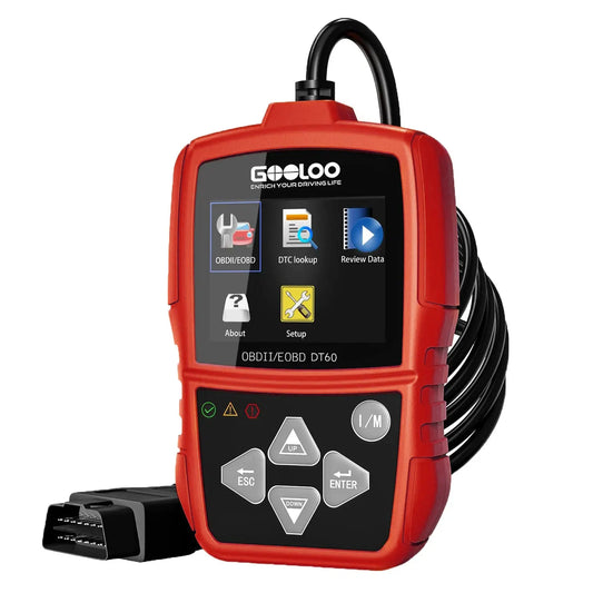 GOOLOO DT60 Car Diagnostic Tool OBD2 Scanner ENGINE System Code Reader Car OBD Code Reader Engine Fault Diagnostic Tool