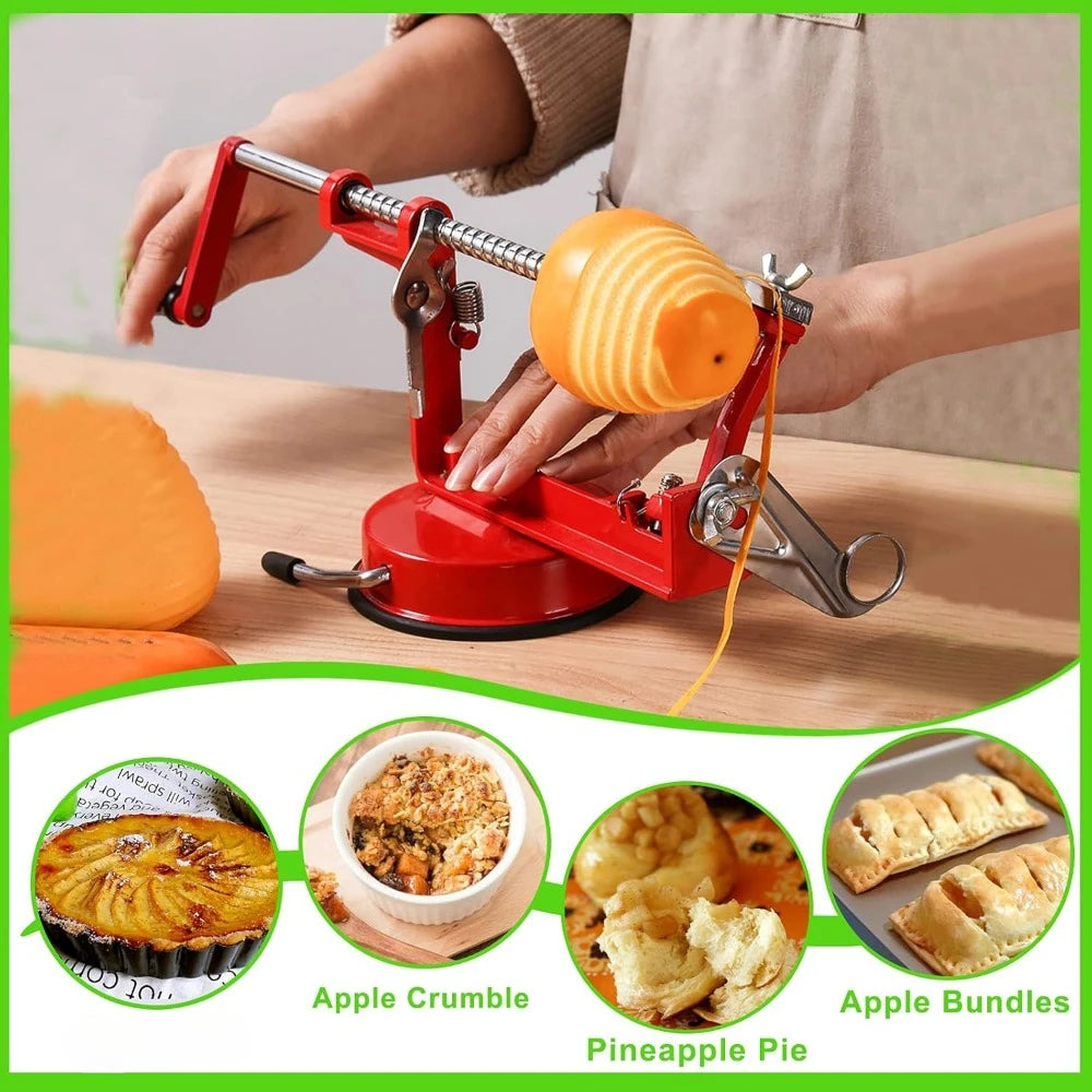 Apple Peeler With Stainless Steel Blade And Strong Suction Base