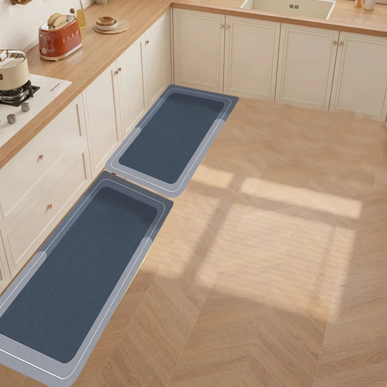 EZHomeEssentials Dirt Resistant Kitchen Floor Mat Non Slip
