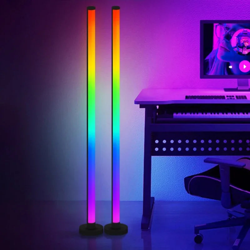 EZHomeEssentials Smart RGB Floor Lamp With Music Sync