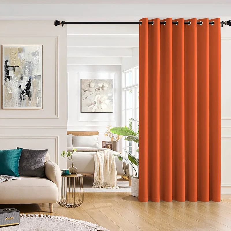 Blackout Room Divider Curtain 2Pc Noise Reduction