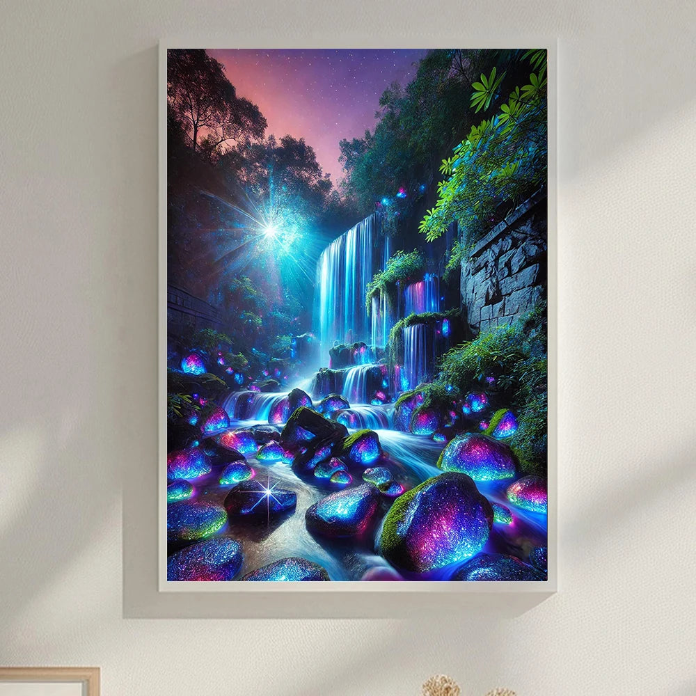 Frame Diamond Painting Kits 5D Round Drill Scenery Patterns