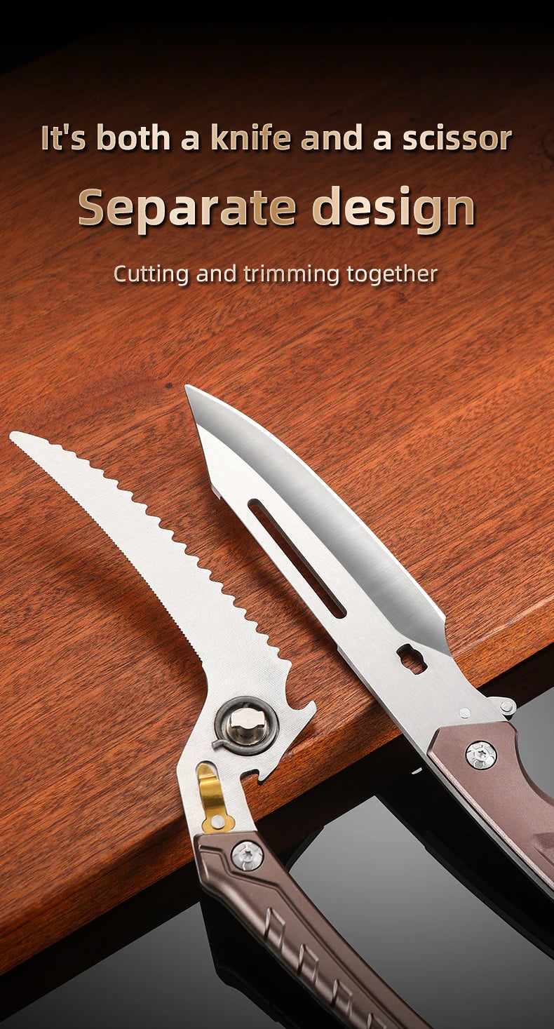 Hign-concerned Heavy Duty Poultry Shears Stainless Scissors