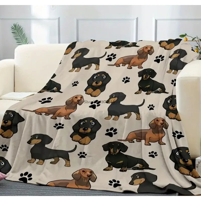 Craft of Weaving Dachshund Blanket Cozy Pet Lover Gift