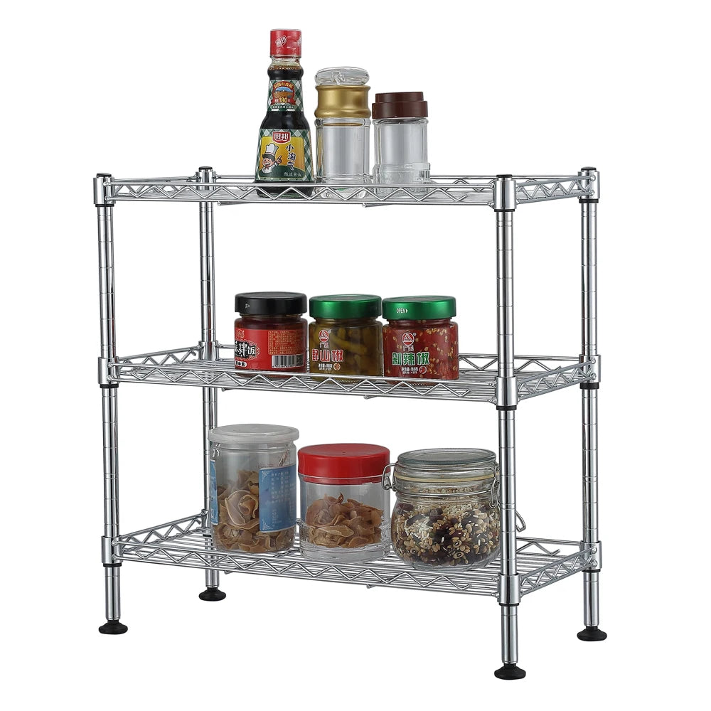 EZHomeEssentials 3 Tier UltraZinc Cabinet Organizer