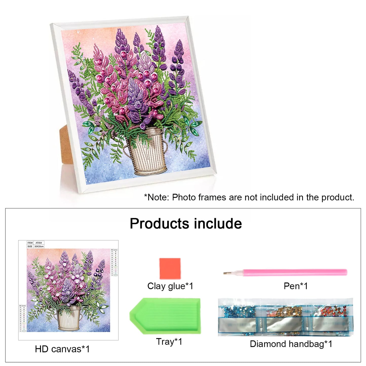 Choice Diamond Art Flower Bucket Special Shape Kit for Beginners