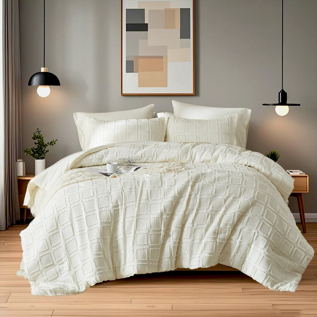 FIBERHignconcerned Comforter Set Microfiber Bedding