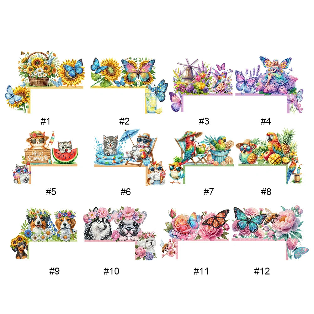 Rhinestone Door Frame Decor Diamond Art Sign