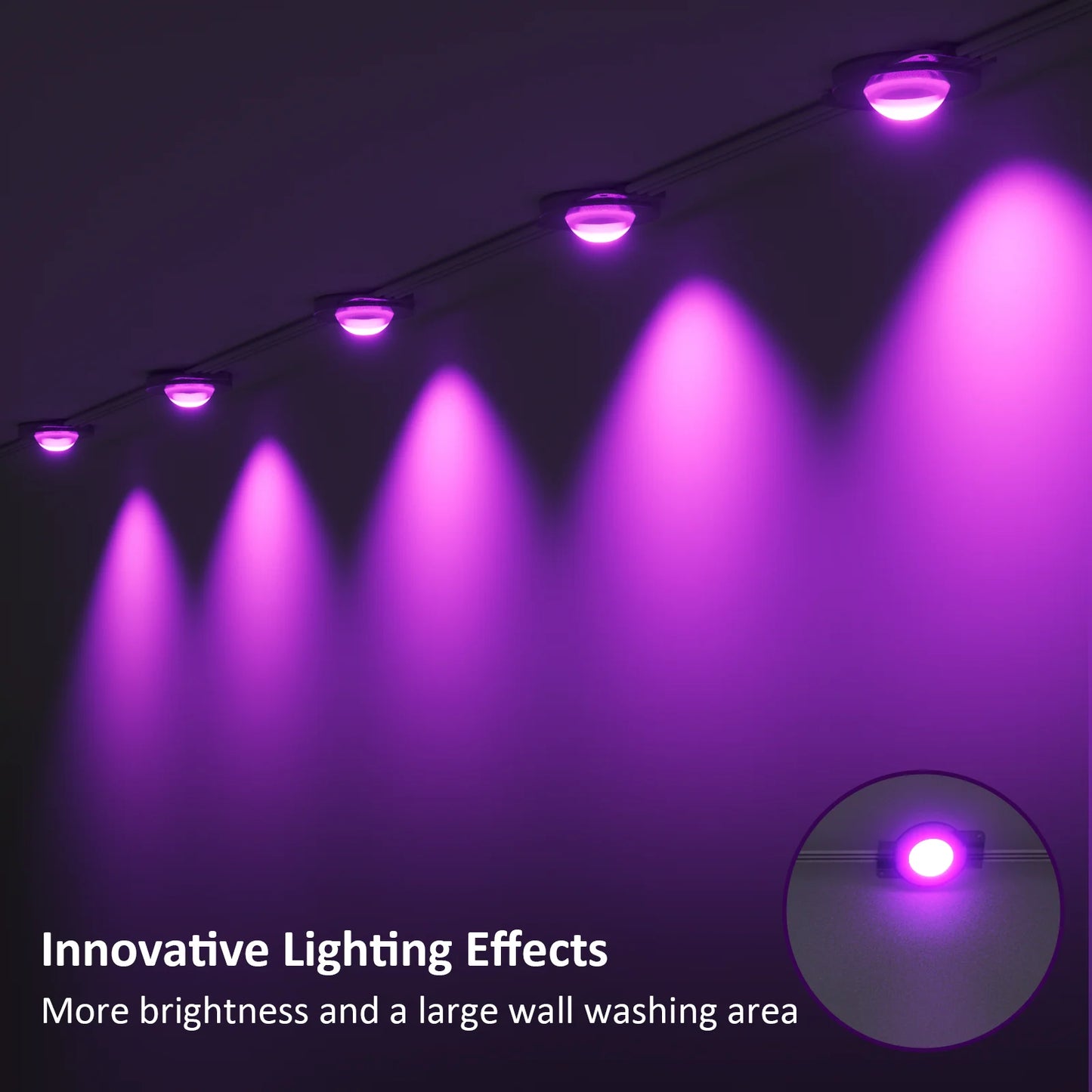 EZHomeEssentials RGB Outdoor LED Lights With App And Remote