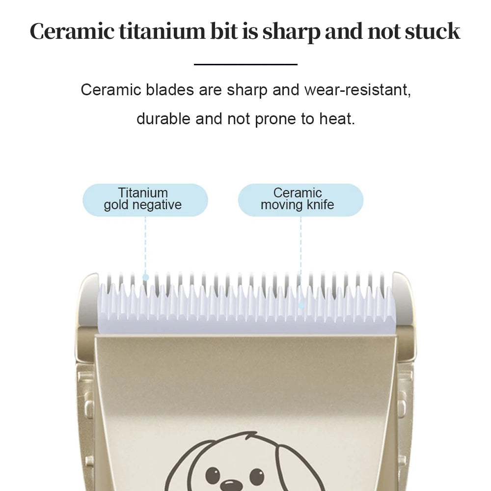 Hign-concerned Pet Clipper Kit Rechargeable Hair Trimmer