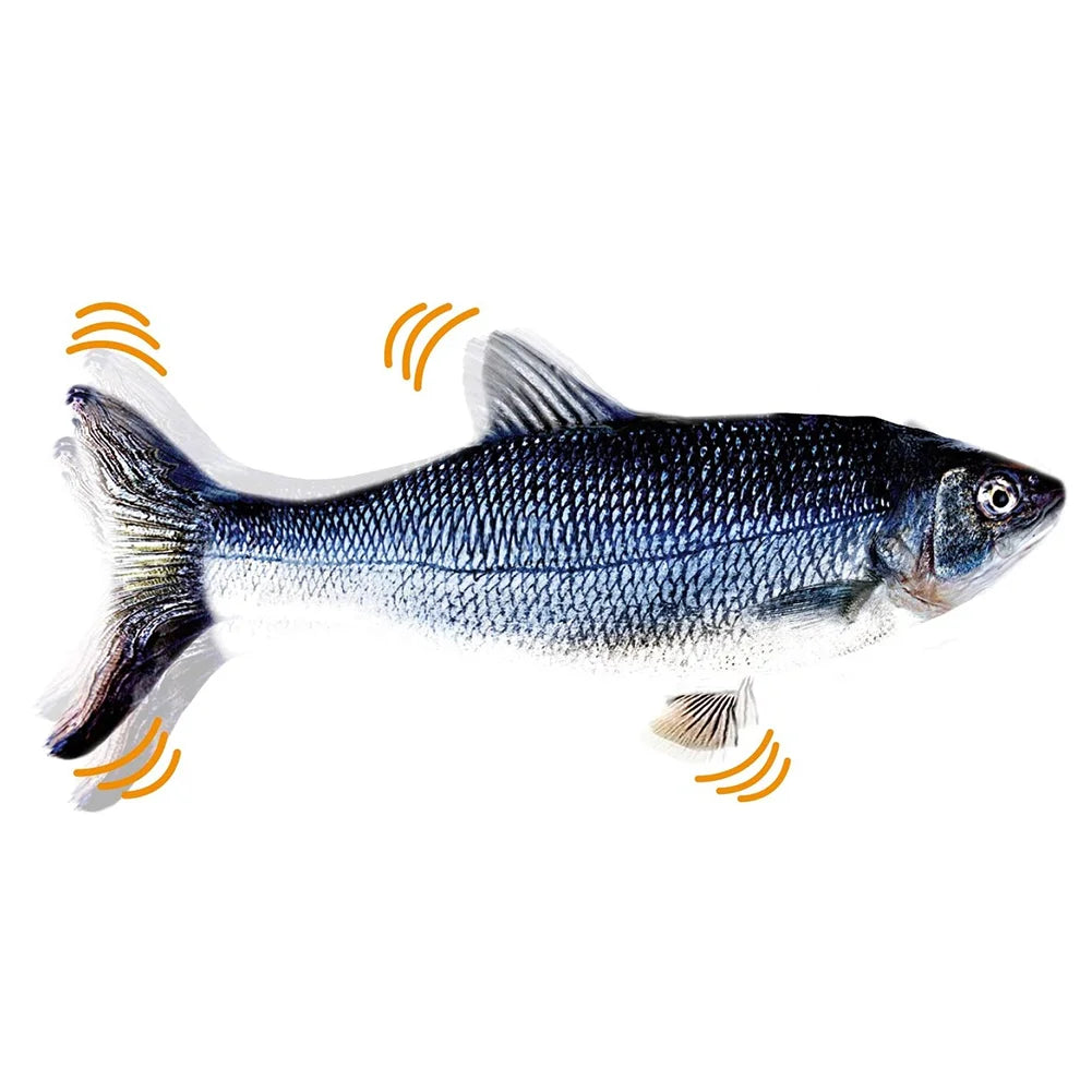 VKTECH Interactive Cat Toy Fish USB Charger Realistic Floppy Fish