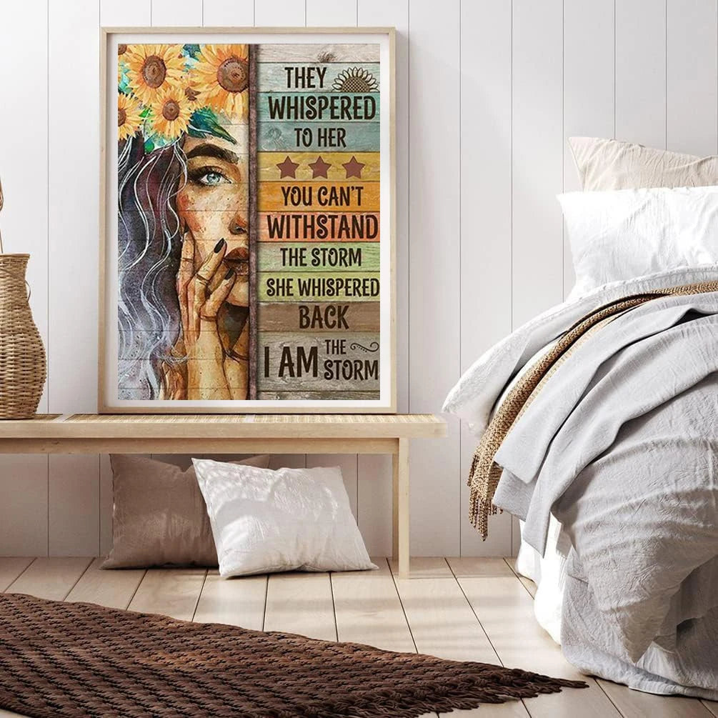 Sunflower 5D Diamond Painting Kit Full Drill With Round Diamonds