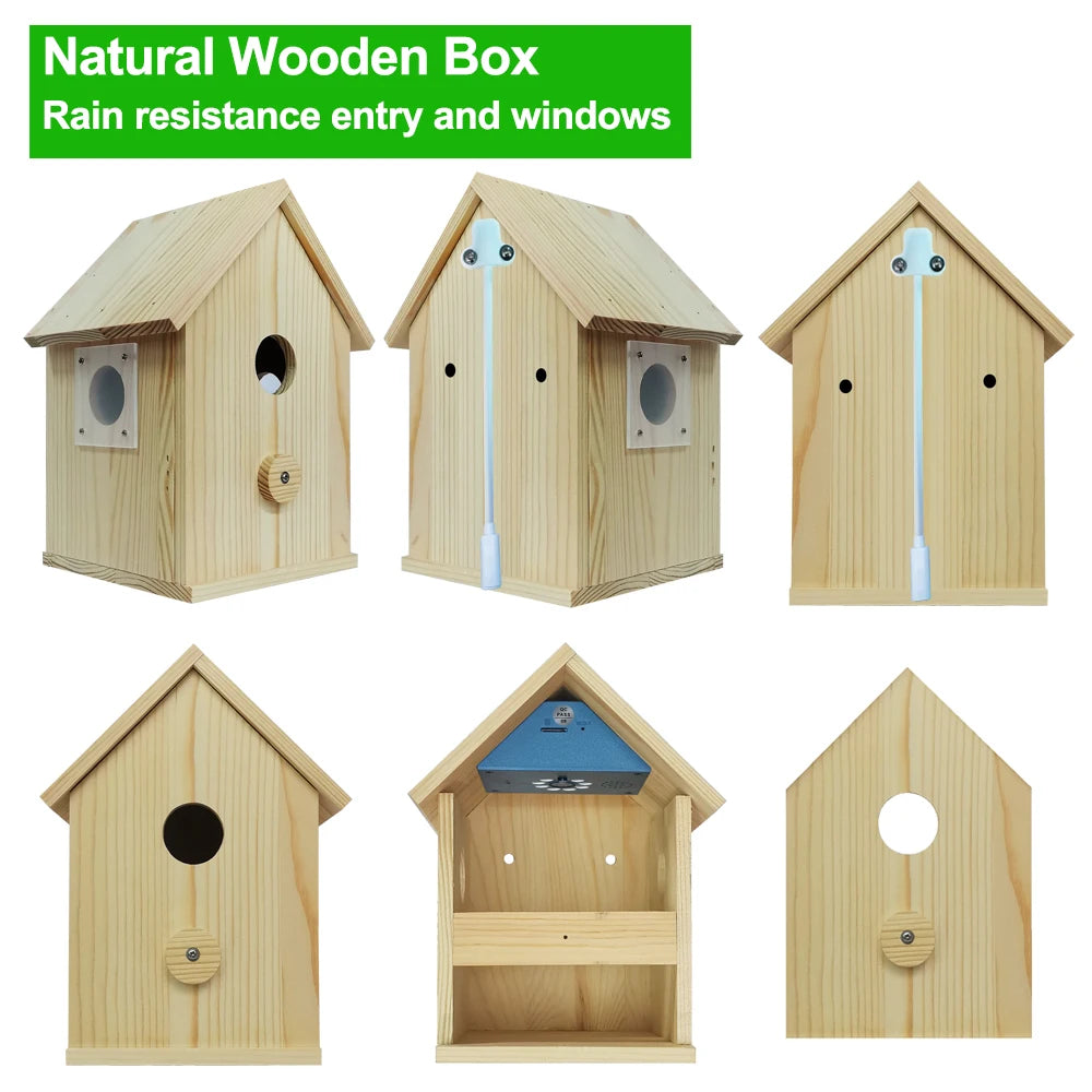 Camnsmart Smart Bird House 4MP HD WiFi Birdbox Camera For Real Time Monitoring