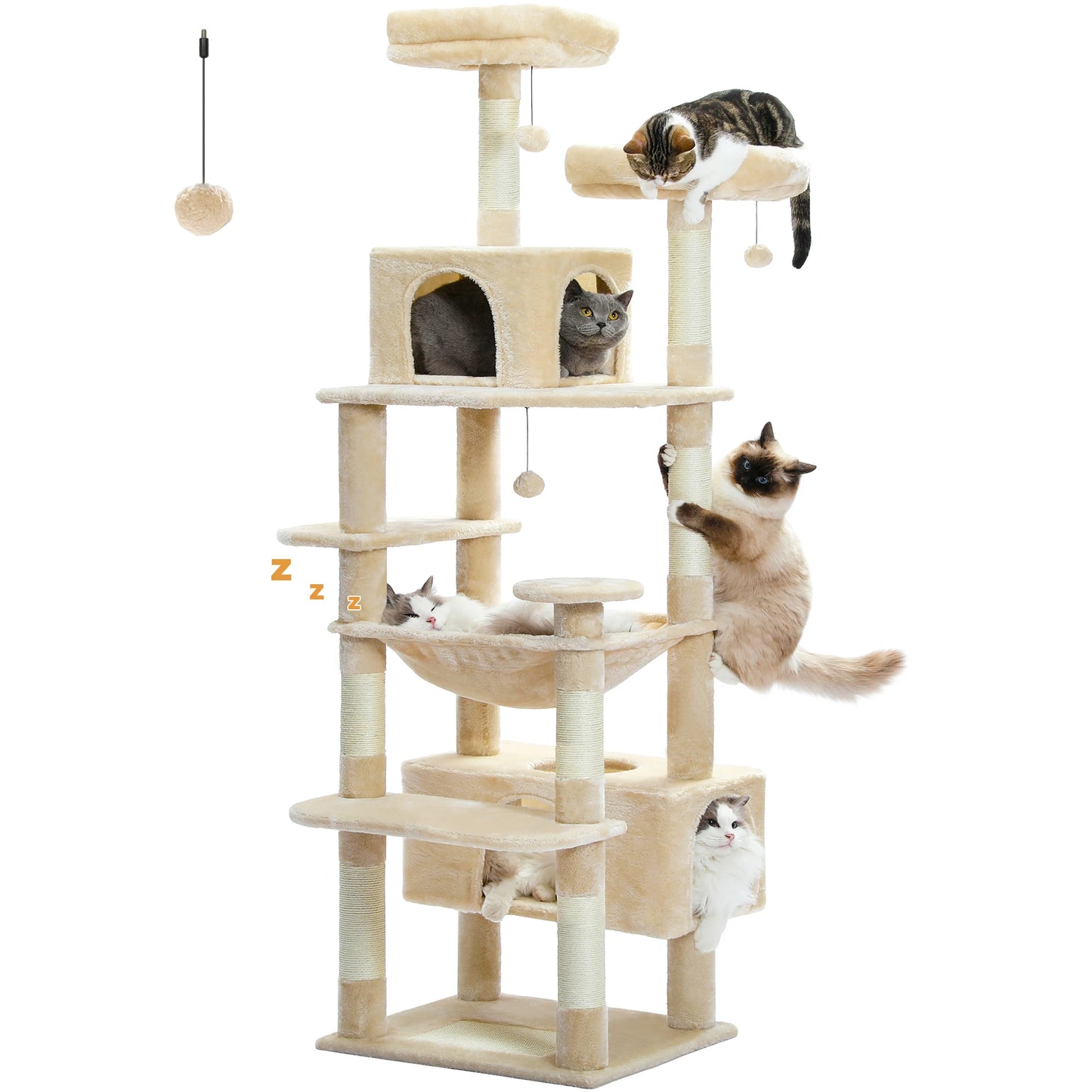 PAWZ Road Large Cat Tree And Tower For Indoor Cats