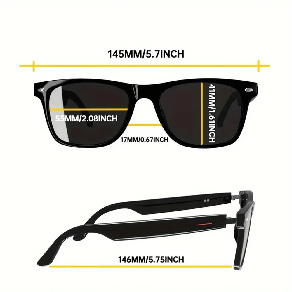SENBONO New Smart Wireless Bluetooth Glasses Listen to Music Answer the Phone Men and Women Fashion Anti-blue Light Glasse