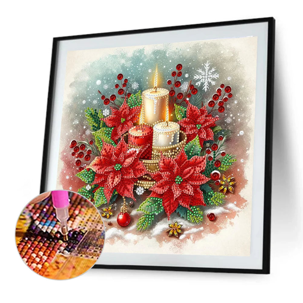 Canvas 5D Diamond Painting Kit Partial Shaped Drill Christmas ExtravaganzaEdition
