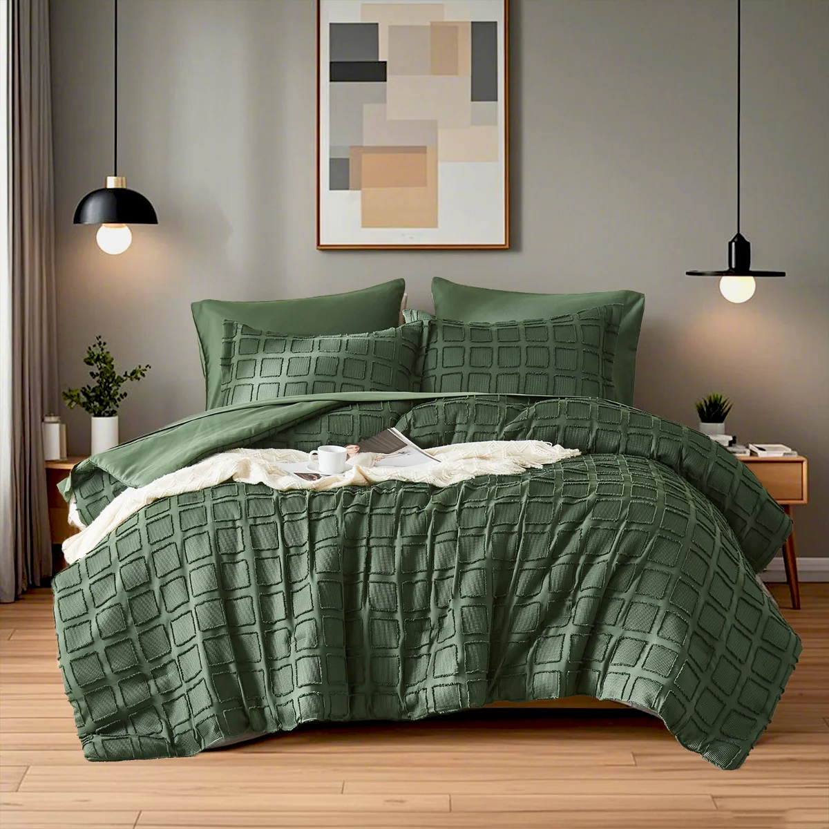 FIBERHignconcerned Comforter Set Microfiber Bedding