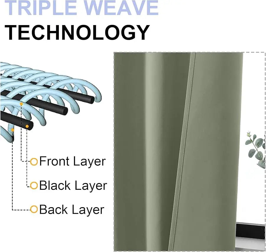 Blackout Curtain Panel for Bedroom Insulation