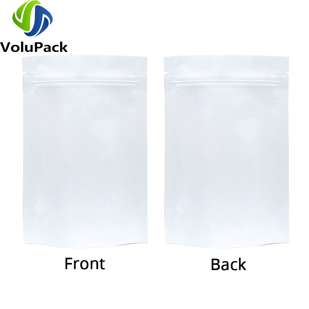EZHomeEssentials Stand Up Mylar Pouches Reclosable Zip Lock