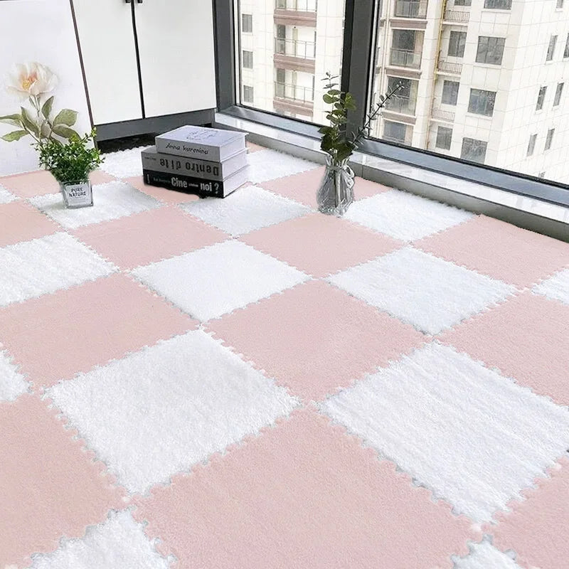 EZHomeEssentials Solid Interlocking Foam Mat 24pc EVA Floor
