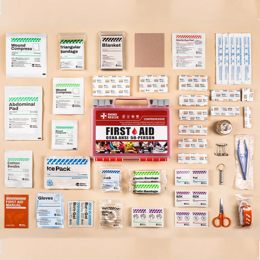 Rhino Rescue Full Feature First Aid Kit for Home Office