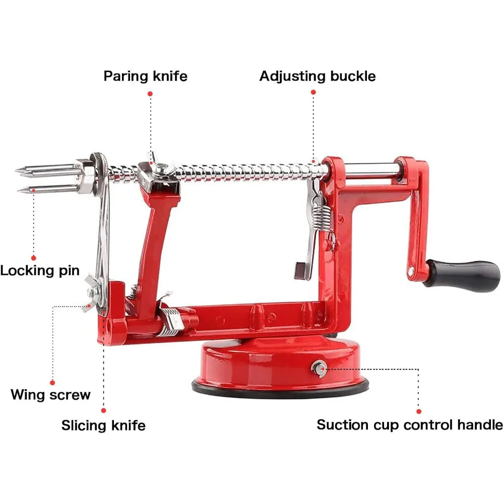 Apple Peeler With Stainless Steel Blade And Strong Suction Base