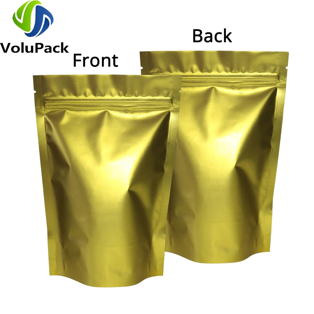 EZHomeEssentials Stand Up Mylar Pouches Reclosable Zip Lock