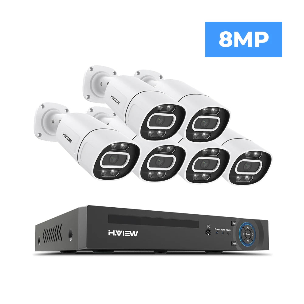 4K 5MP 8MP Camera System 8-Channel NVR