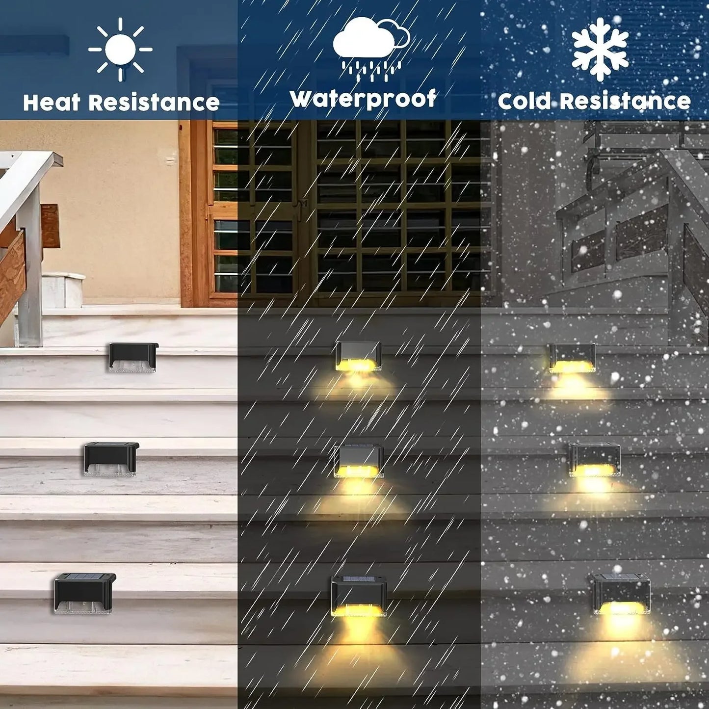 SZRSTH Solar Deck Lamps 16 Pack Outdoor Path Lights