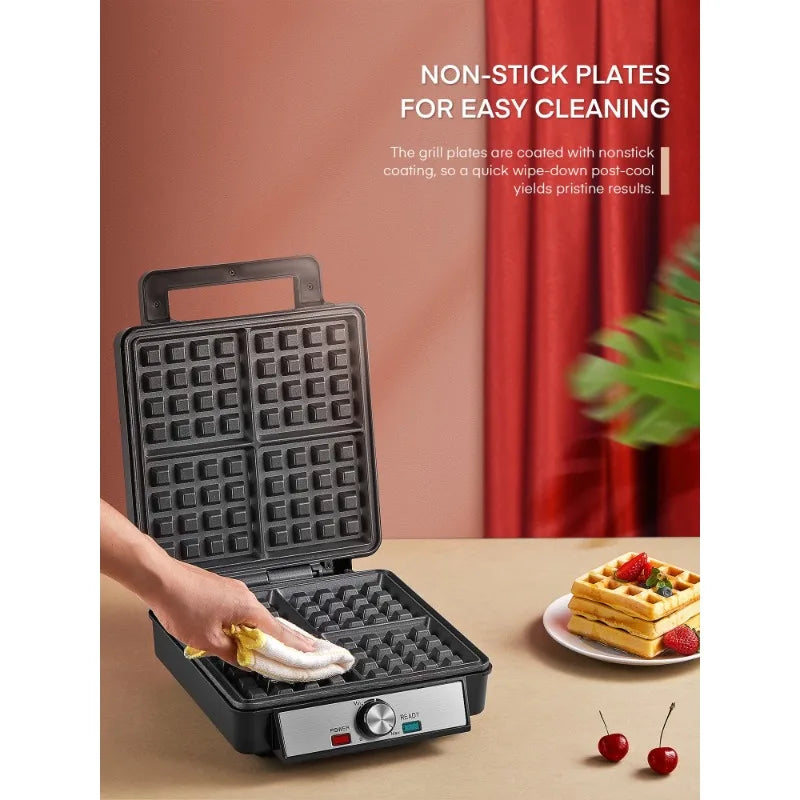 HAOYUNMA FOHERE Electric Belgian Waffle Maker For Home Use