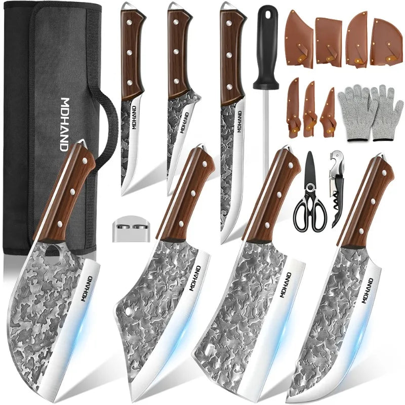 14-Piece Japanese Chef Knife Set High Carbon Steel