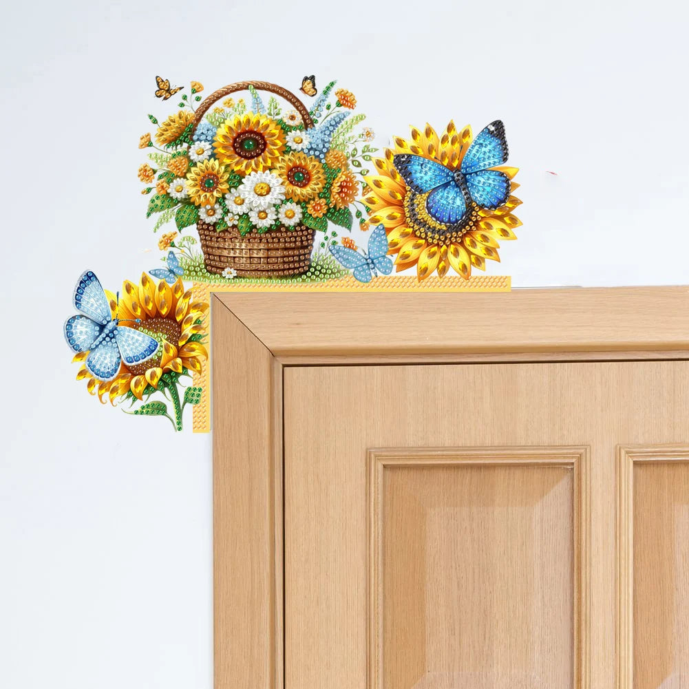 Rhinestone Door Frame Decor Diamond Art Sign