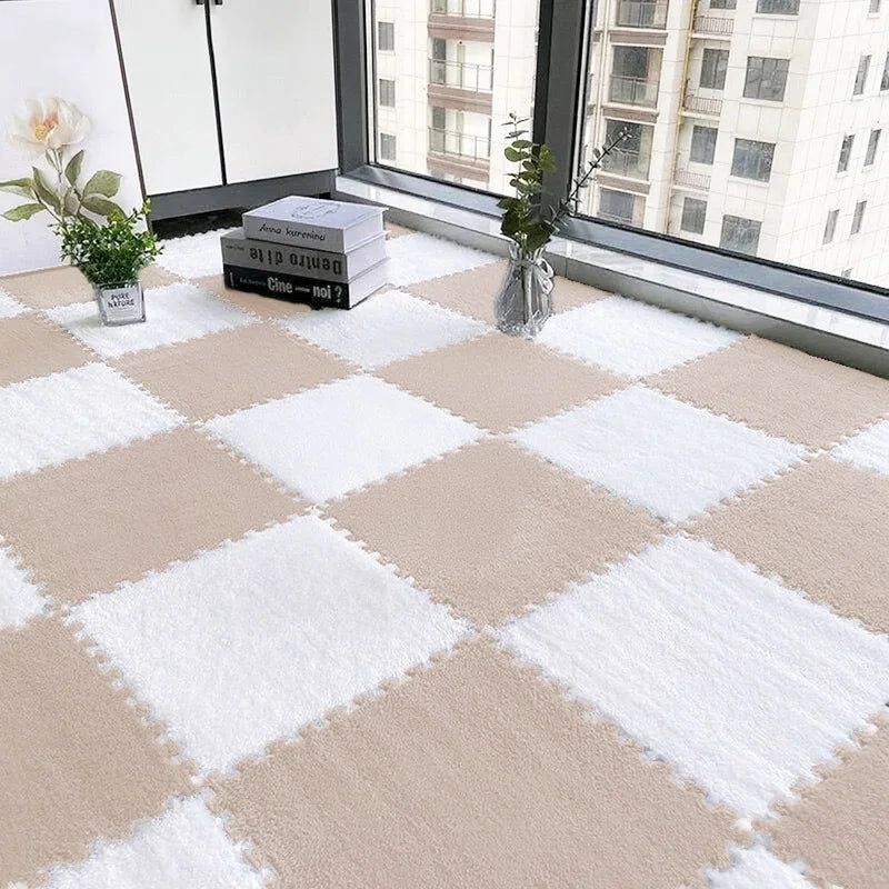 EZHomeEssentials Solid Interlocking Foam Mat 24pc EVA Floor
