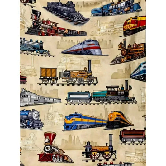 Craft of Weaving Retro Train Throw Blanket Illustration