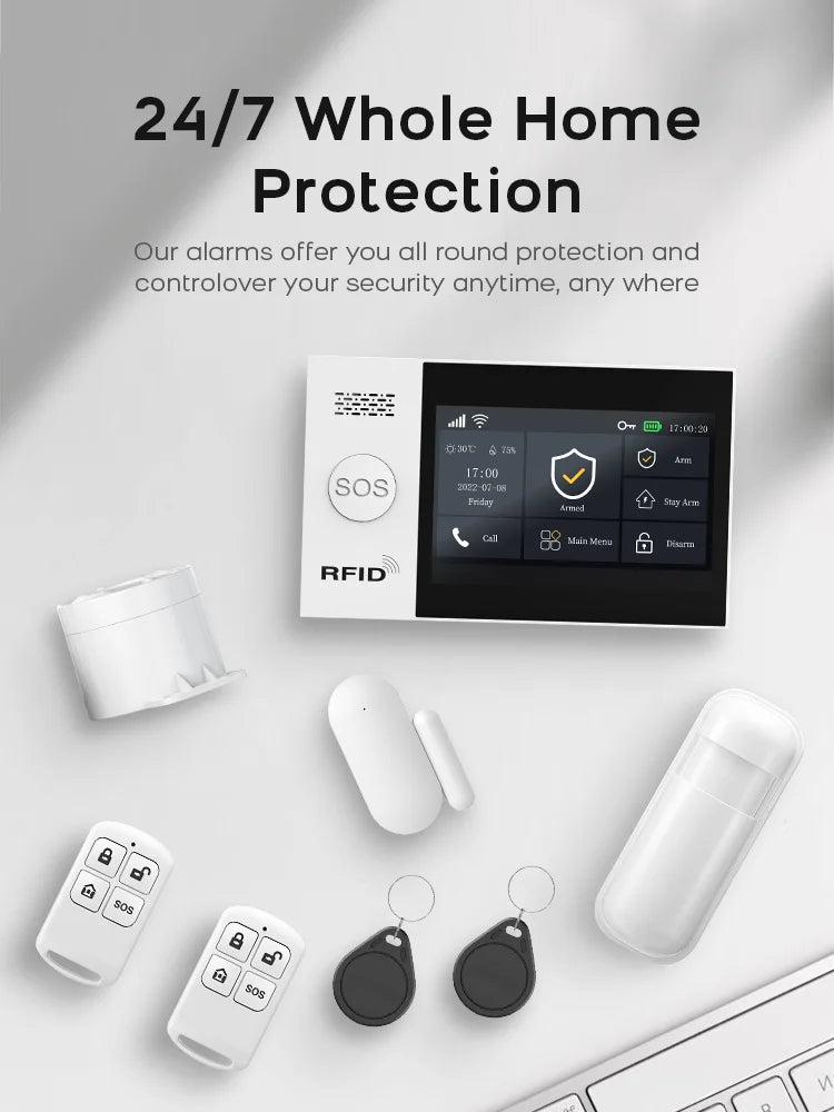 PGST WiFi Smart Life Home Alarm Kit With Motion Sensor