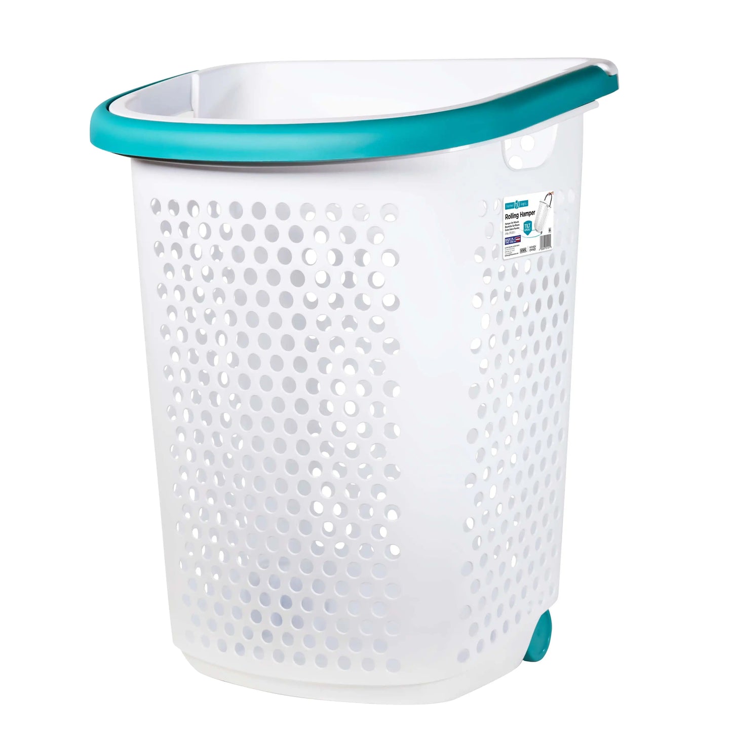 Hign-concerned Rolling Laundry Hamper With Wheels And Pop Out Handle
